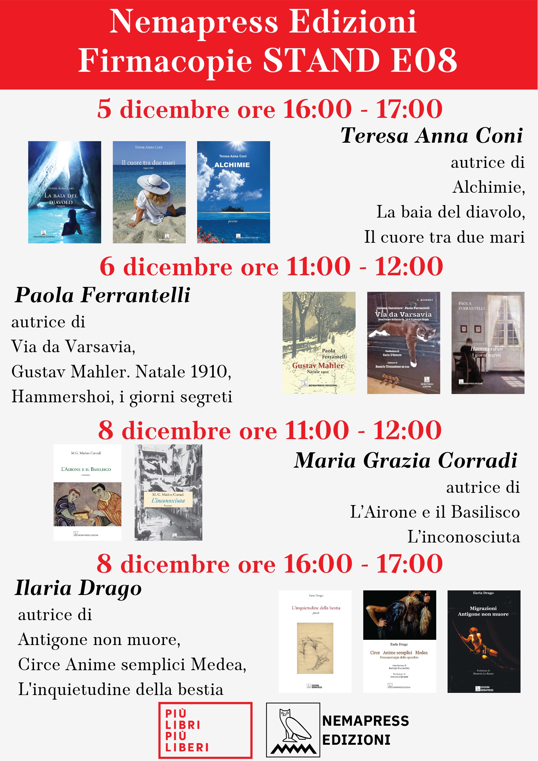 La Nemapress Edizioni a Più libri Più liberi 2025 La Nemapress Edizioni a Più libri Più liberi 2025